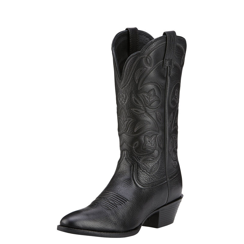 Ariat Heritage R Toe - Naisten Mustat Bootsit ( LQGZKS-046 )